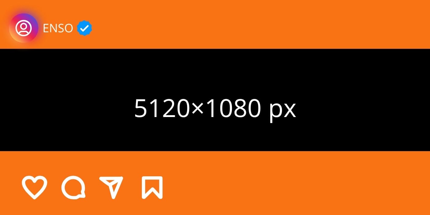 formato horizontal de Instagram