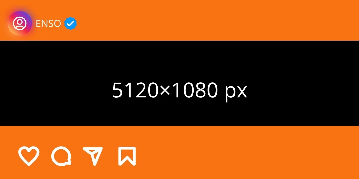 formato horizontal de Instagram